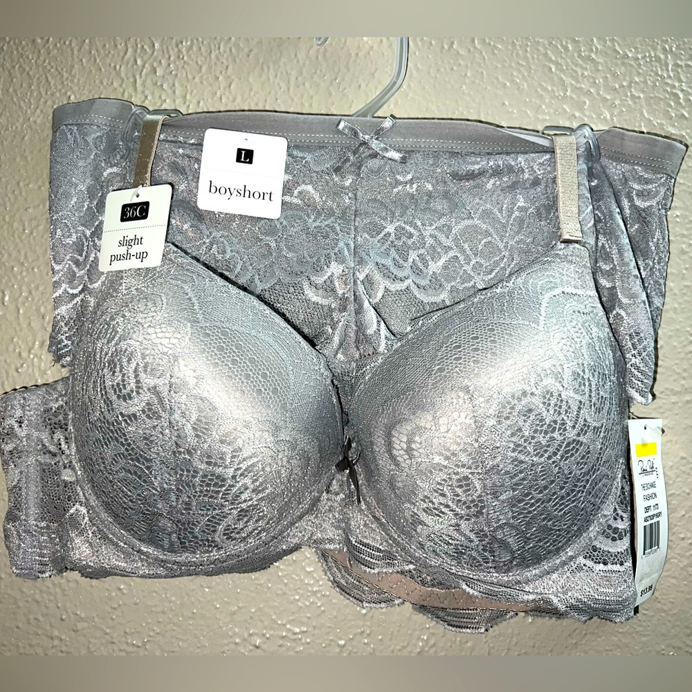 Rene Rofe Slight Push-up Bra and Boy Short Two Sets